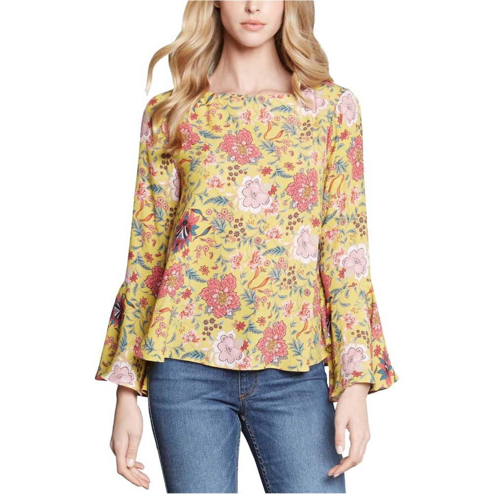 2 for 20 | Karen Kane Floral Bell Sleeve Boat Neck Top